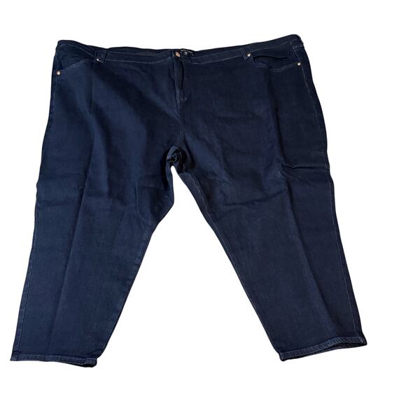 NWT Universal Standard Size 36 Petite Dark Indigo Seine Jeans Skinny 24” - Picture 1 of 12